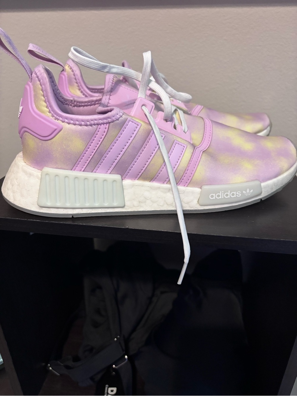 adidas Lavender & Yellow Tie-Dye NMD-Style Sneakers